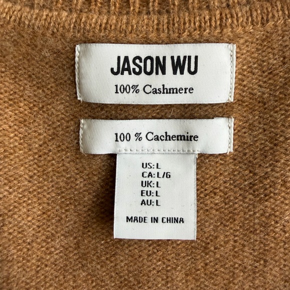 Jason Wu Tan / Caramel Cashmere Sweater Vest - Picture 3 of 6